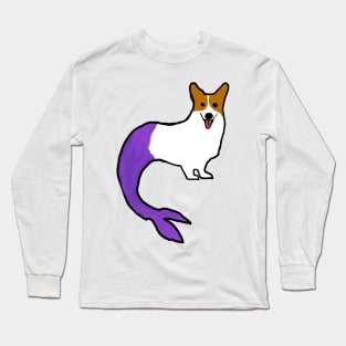 Mermaid Corgi Long Sleeve T-Shirt